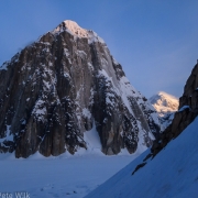 Mt. Dickey looking large compared to Denali to the right.