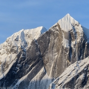 One of the blankest faces around, the N. Face of Mt. Johnson.