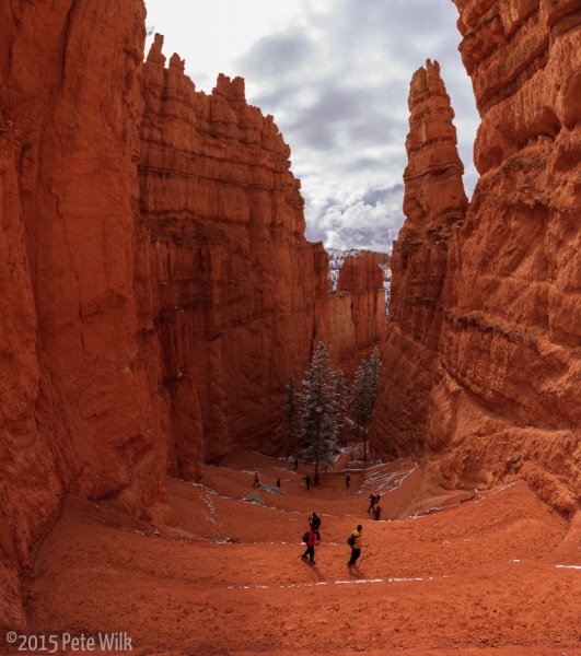 This narrow pathway between the fins was verry neat.