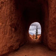 Another tunnel getting us through a fin of rock to continue on the trail.