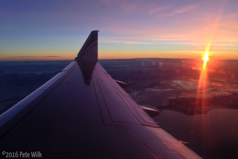 The beginning of a new day, a new trip, and a new point of view.