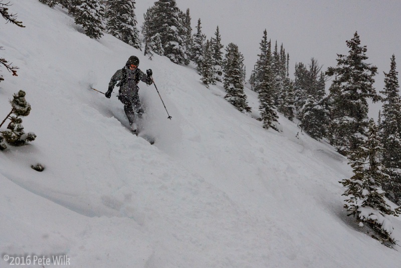 While we never had a fully untracked run we did have plenty of fresh shots.