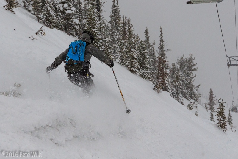 Even right under the lift was sweet.