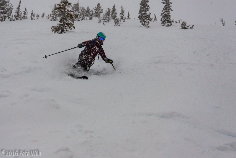 It dumped almost all day which kept things fresh for us.