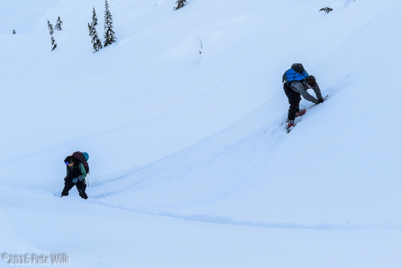 The switchbacks were a little tricky.