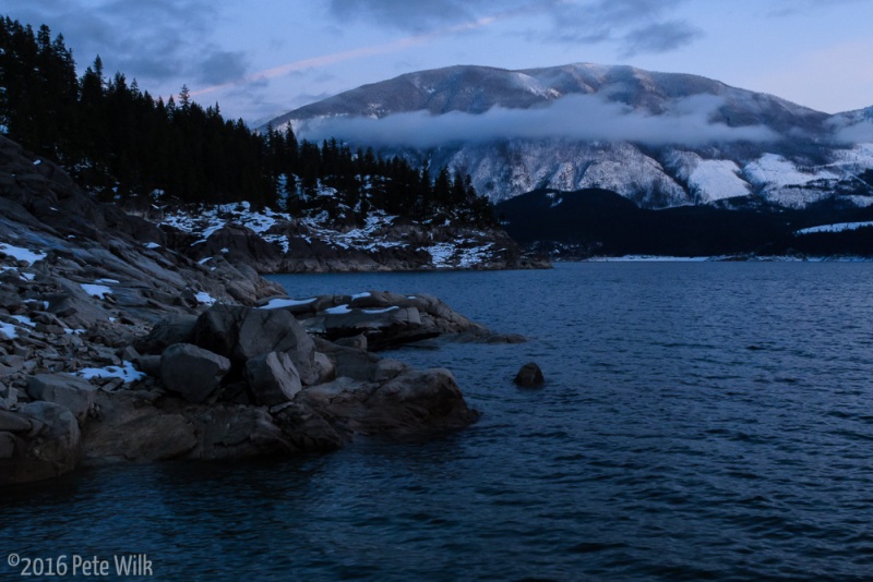 The shoreline reminded me of the Maine coast.  Though the snowcapped mountains in the background aren\'t quite the same.