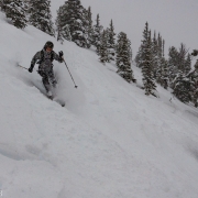 While we never had a fully untracked run we did have plenty of fresh shots.