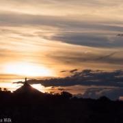 Great sunset behind the North Sixshooter.