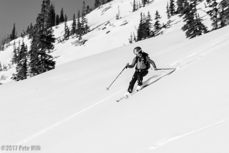 Carly making tracks.