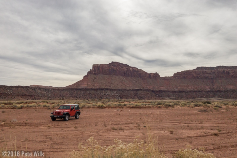 After some rough roads that the bone stock Jeep handled easily we started our approach.