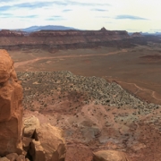 View from the top looking east-south-west from left to right.