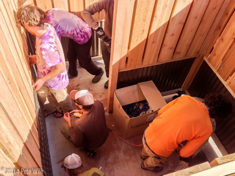 Nearing the end of the build working on the throne.