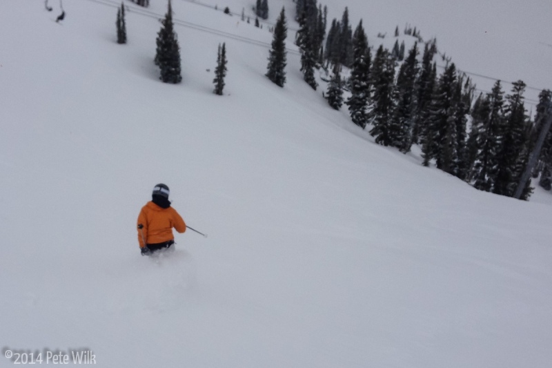 Fresh lift served powder in May!