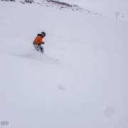 Carly enjoying some late spring dumping at Snowbird.