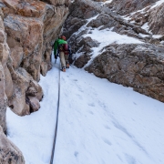 Matt heading up what was our P1.  I think this might be P2 when there's less snow.