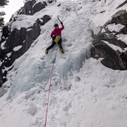 I lead the first pitch and Carly did the final two pitches which were in petty good condition.