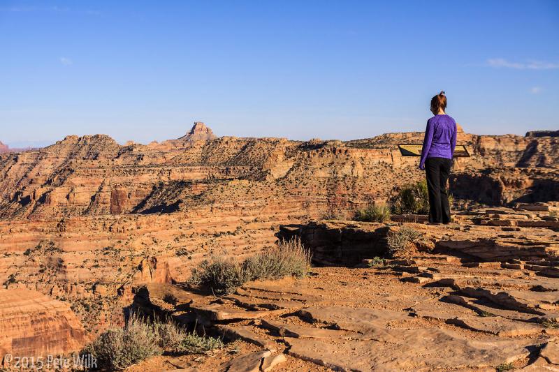 This was our first time to this overlook and there's some camping just off the rim that we might use some time.