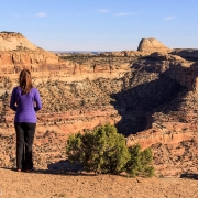 Enjoying the \"Little Grand Canyon\" view.