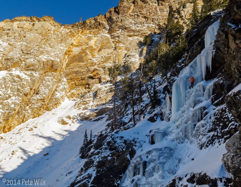 Not a whole lot of ice, especially for a two hour hike, but it was worth it for the first ice of the season.