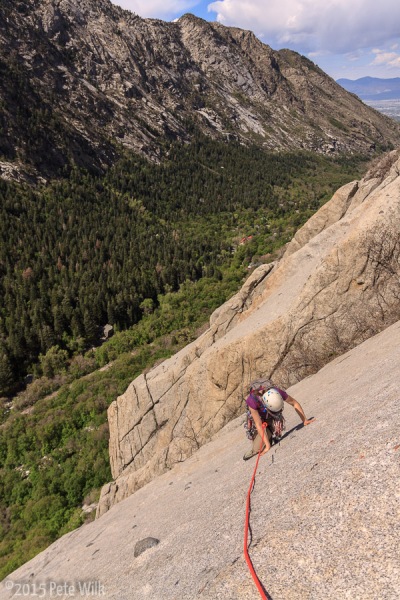 Great view down canyon.