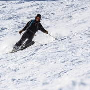 Ben coming out of retirement to ski some turns with us.