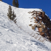 Drew prepping for a jump.