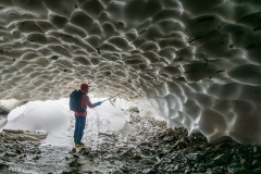 Micah has climbed this route a number of times this winter and thinks that the tunnels are sagging as the season goes on.  Hopefully they don't collapse unexpectedly.