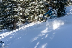 Hilary enjoying the fresh stuff.