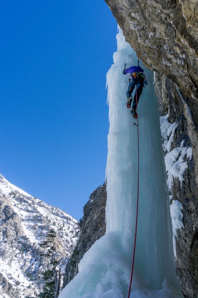 Case heading up the first pillar.