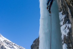 Case heading up the first pillar.