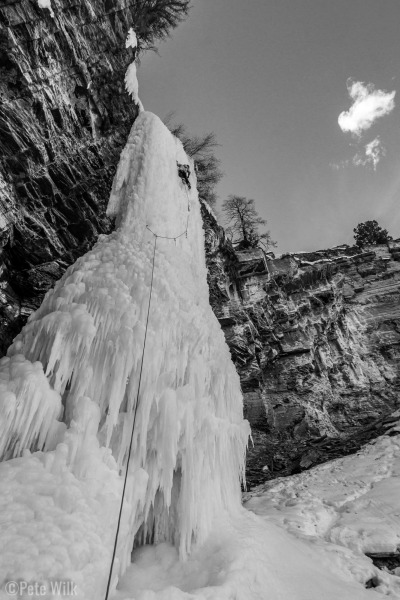 Just before getting to the lower angled finishing.