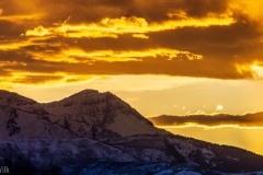 Awesome sunset on the drive back near Heber.