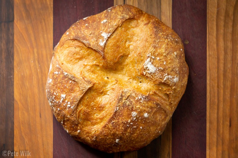 One of the almost no knead breads I've made.