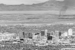 View of downtown SLC from part way up Grandeur Peak.