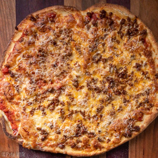 Another spectacular pizza pie.  Currently the best pizza in SLC is at our house.