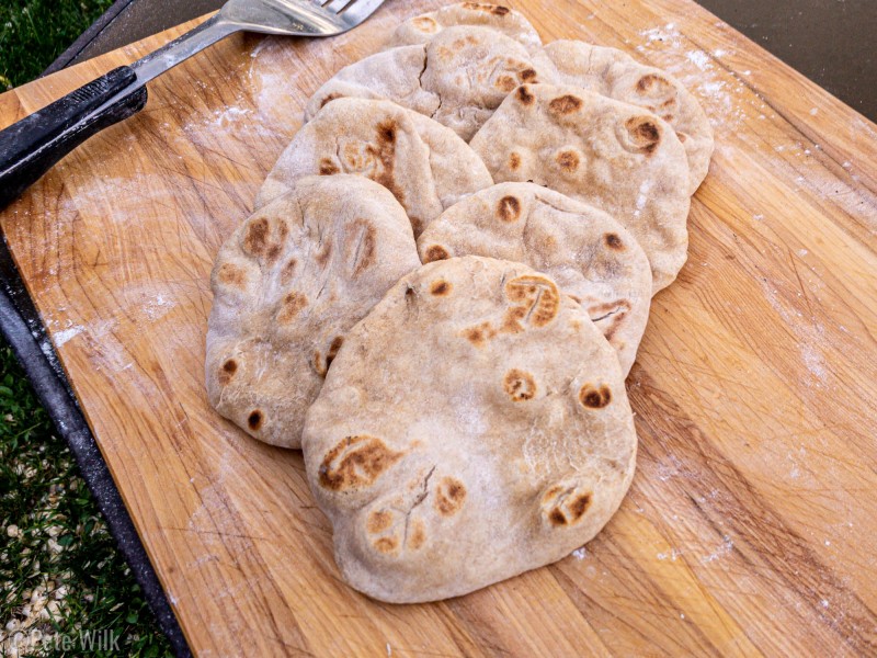 Sourdough pitas.