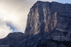 North face of Notch Peak at sunrise.