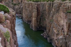 Fremont canyon is a wild spot.  I don't think I've been to a climbing area with such shear walls into a river.