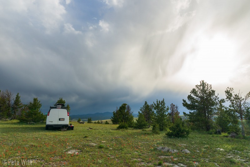 We were "blessed" by rain storms each of the three days were were at Wild Iris, sometimes more than once per day.