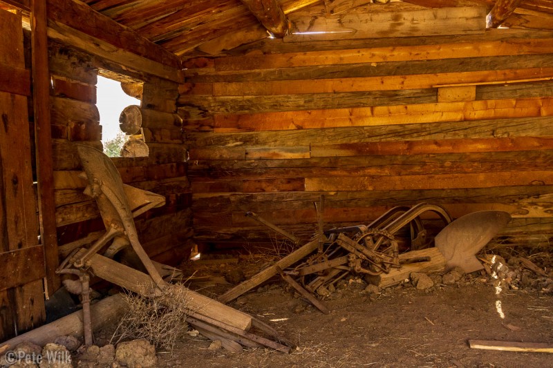 Discarded farm equipment at the Chew Ranch.