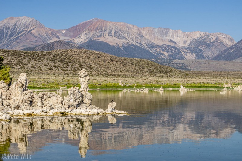 The east side of the Sierra Nevada mountains.