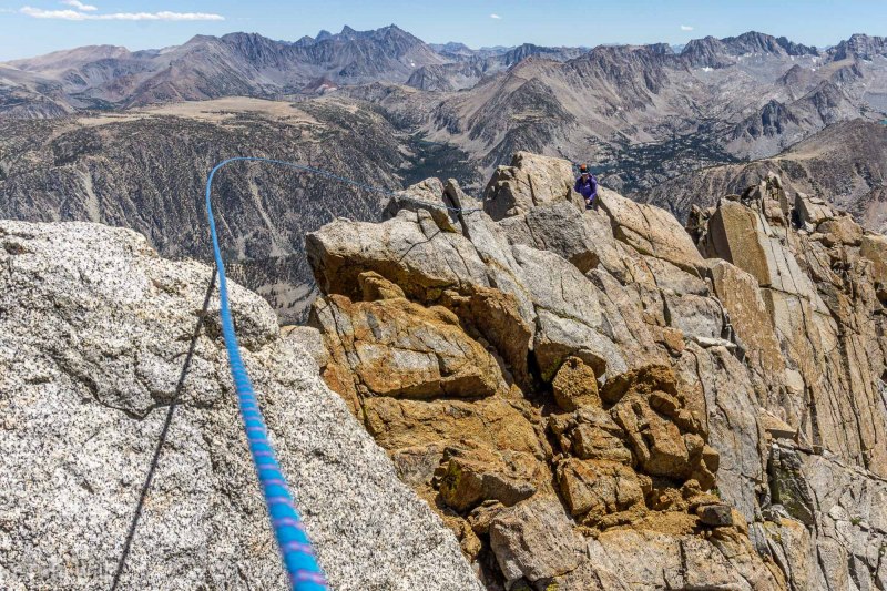 While the clear skies don't tell it was really windy, which hopefully comes across with the rope.