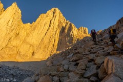 More approach sunrise views.  We are heading towards the right skyline of Mt. Whitney (highest point).