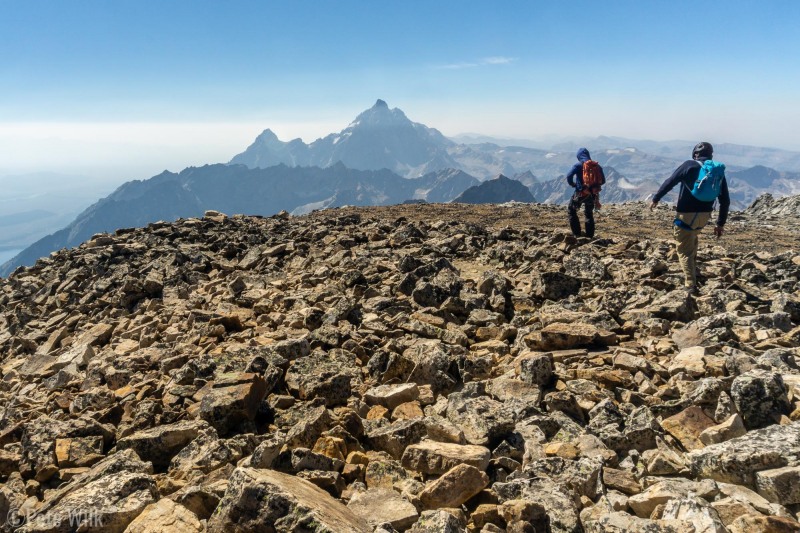 A couple of other climbers who'd summitted a little before us.  We ended up joining ropes for a rap on the way down.