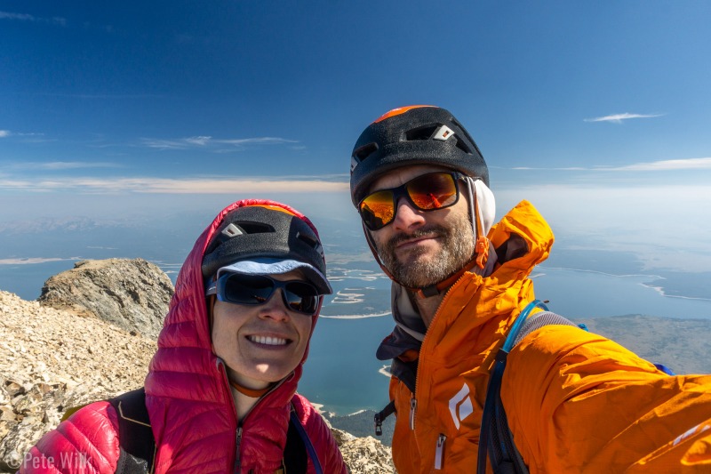 Summit selfie.  The smoke levels were minimal on summit day.