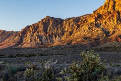 View south at nearly endless climbing opportunities.
