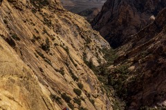 A couple pitches up and established into the groove that forms most of the route.