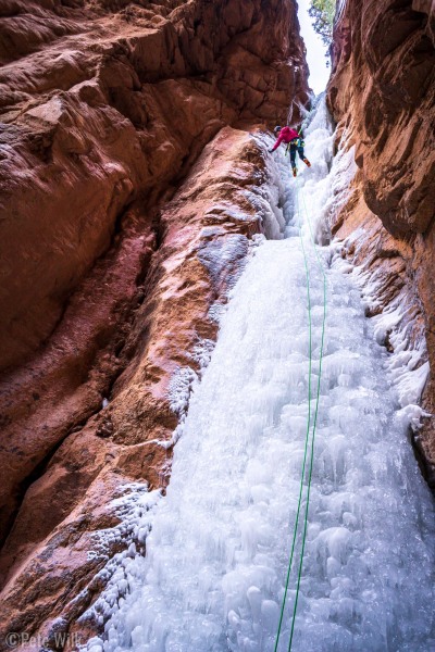 The climbing was very cool.  The ice blobs on the sides made for good stemming.