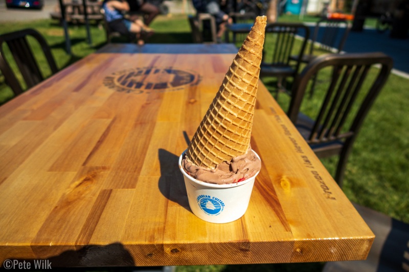 Epic fail by the Carribean Custard shop in Garden City.  Um yeah, I did order a cone.