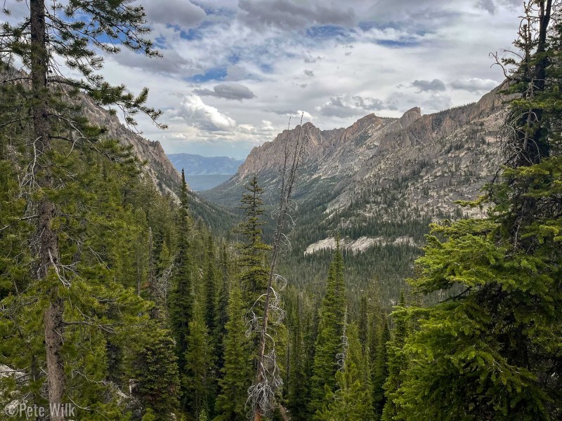Another nice view down the valley.  The trail ran along one ridge of it.